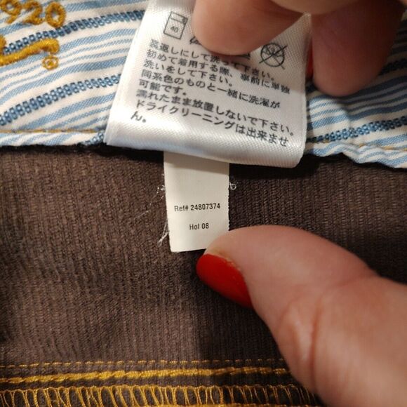 Eddie Bauer Womens Sz 12 Brown Curvy Straight Leg Corduroy Pants Mid Rise - Picture 11 of 11